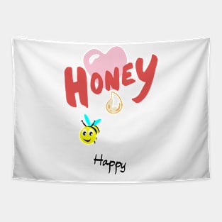 Honey Bee Happy Tapestry