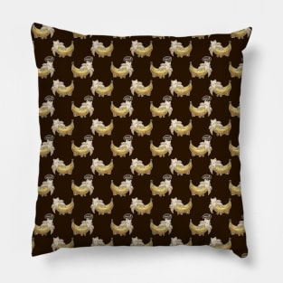 Banana Cat Pattern Pillow