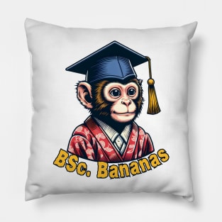 Graduation monkey Pillow