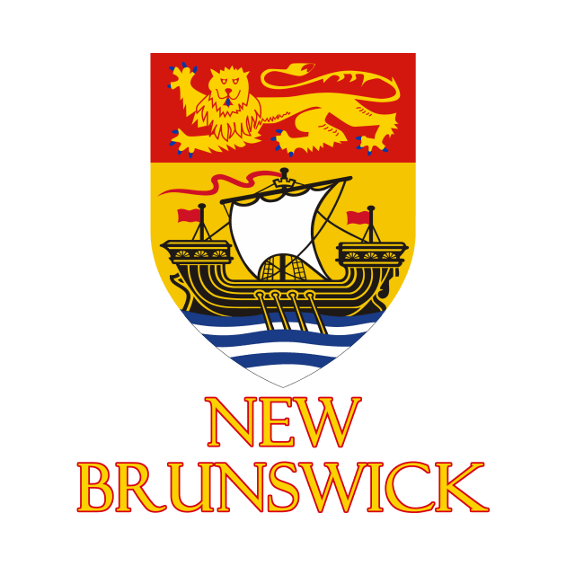 New Brunswick, Canada - Coat of Arms Design by Naves