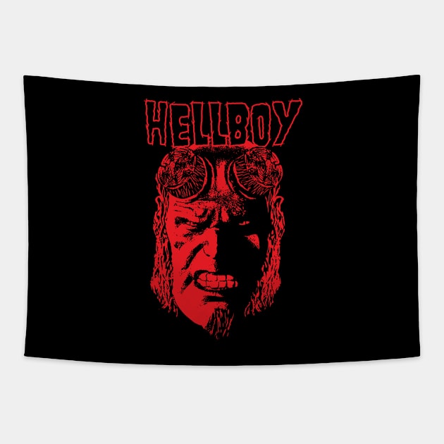 Hellboy Tapestry by Daletheskater