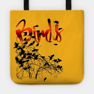 Birds silhouette Tote