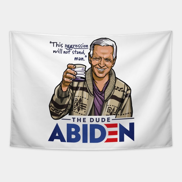 The Dude Abiden Tapestry by RetroReview