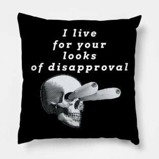 Looks of Disapproval Pillow