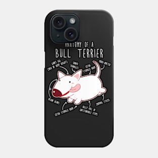 Bull Terrier Dog Anatomy Phone Case