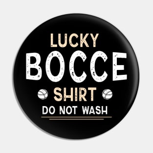 Vintage Lucky Bocce Pin