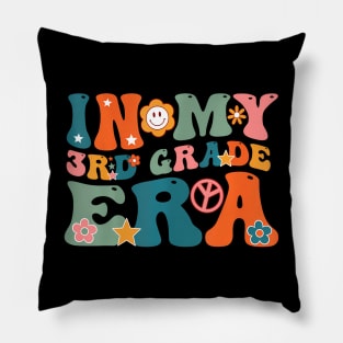 In My 3Rd Grade Era Third Grade Kids Groovy Teacher Pillow