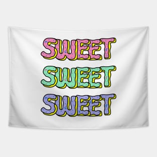 Sweet Donuts Pastel | Cute Pastel Donut Alphabet Typography Tapestry