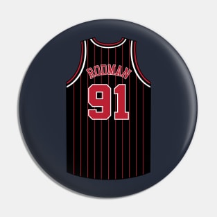 Dennis Rodman Chicago Jersey Qiangy Pin