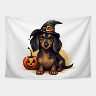 Halloween Dachshund Dog #3 Tapestry