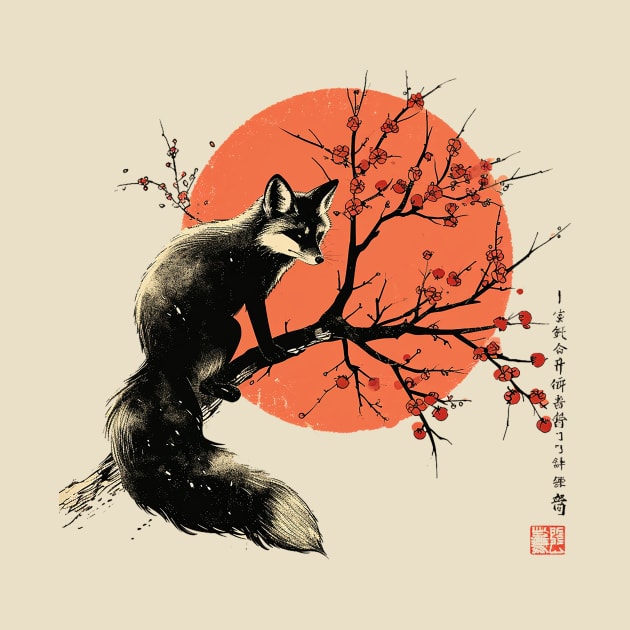 japanese fox by weirdesigns