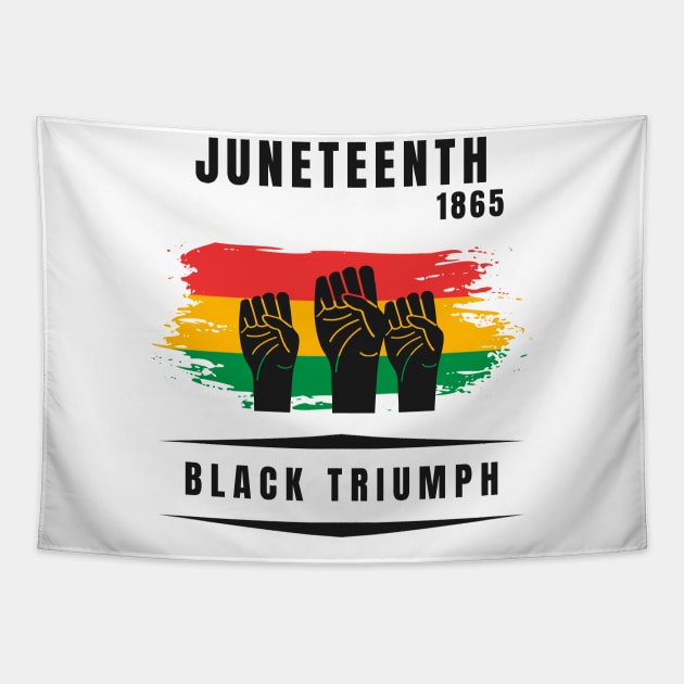 Juneteenth, Black Triumph Tapestry by Artisan