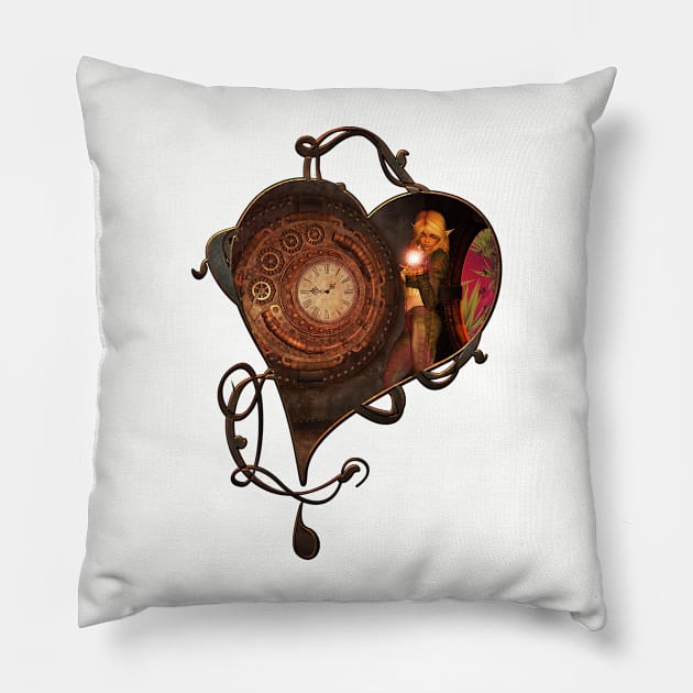 Wonderful steampunk design Pillow by Nicky2342