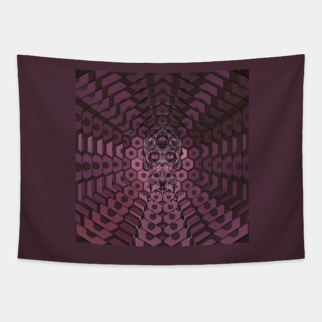 Electroluminated Skull Radiate - Mulberry Tapestry by Boogie 72