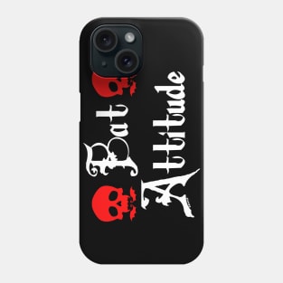 Bat Attitude (Red Version) Phone Case