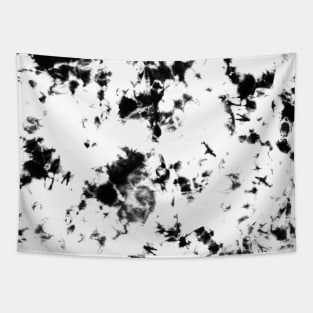 Black and white marble - Tie-Dye Shibori Texture Tapestry