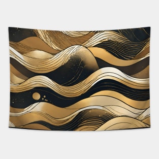 Golden Waves Tapestry