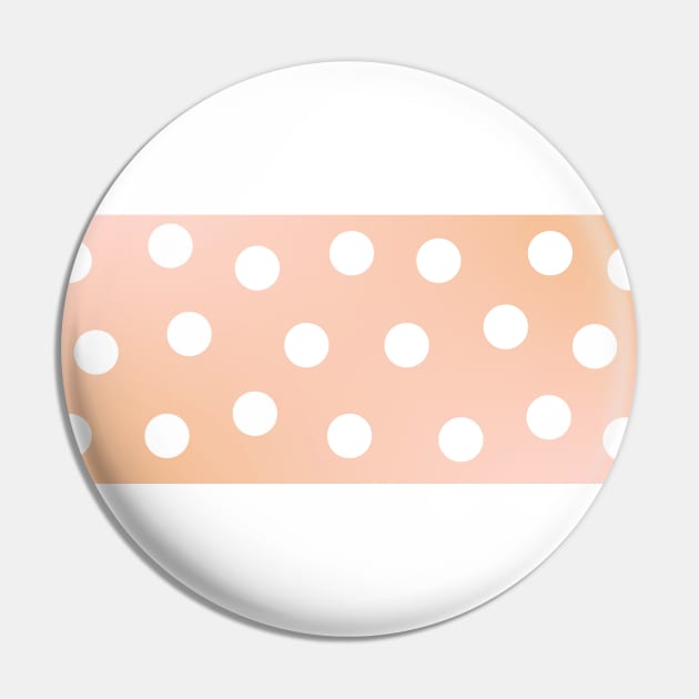 White Polka Dots Pin by In Beauty We Trust