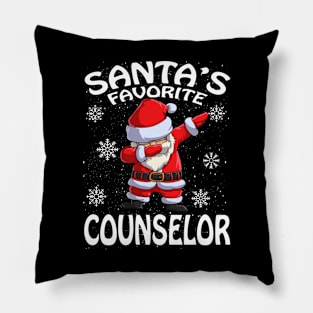 Santas Favorite Counselor Christmas Pillow