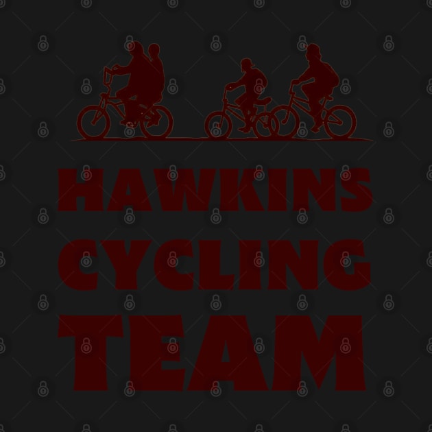 Hawkins Cycling Team IV - White - Funny by Fenay-Designs