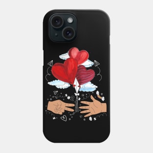 Funny Cute Valentines day Gift for BF or GF | Mens & Womens rock paper scissors Phone Case