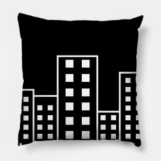 City Buildings Minimal Design (Line Art Collection) Pillow