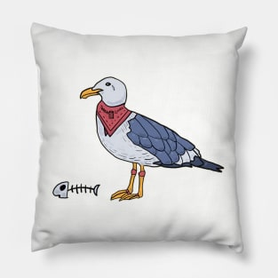 Seagull: Trash Gangster Pillow