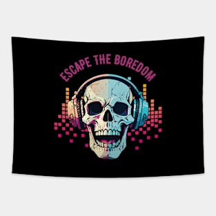 Skull Music Escape the Boredom Tapestry