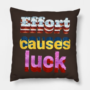Luck test art design. Pillow