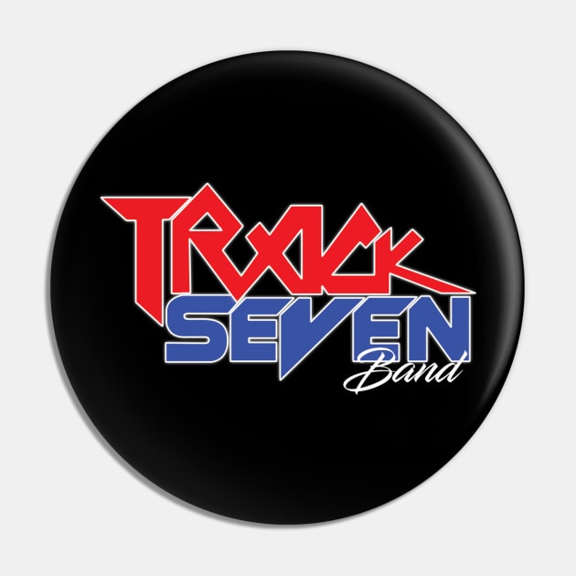 Track Seven Band Red / Blue Puerto Rico Logo Pin by TrackSevenBand