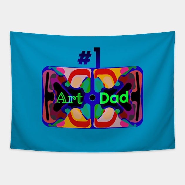 #1 Art Dad Tapestry by Davey's Designs