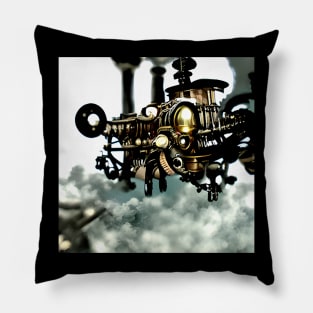 Steampunk airship Pillow