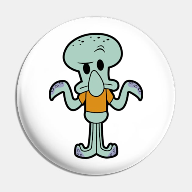 Squidward Chibi Pin by bonekaduduk