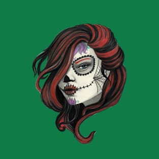 Red head skull girl T-Shirt