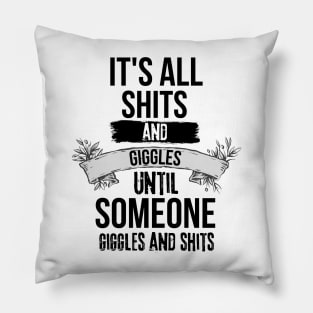 Sarcastic and Sarcasm Attitude Dark Humor Girl Funny Saying Pillow