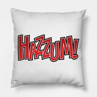 Hazzum Red Logo Pillow