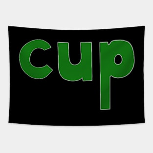 This is the word CUP Tapestry