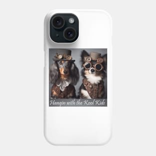 Doxie and Corgi  Steam Punk Phone Case