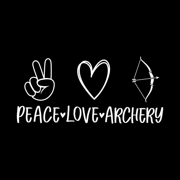 Peace love archery design by colorbyte