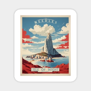 The Needles Isle of Wight United Kingdom Vintage Travel Tourism Poster Magnet