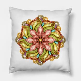 Colored Beautiful Decorative Mandala Pillow