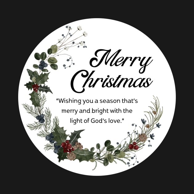 Merry Christmas Round Sticker 23 by LD-LailaDesign