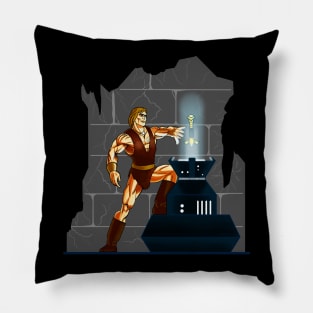 The Barbarian and the Sunsword Pillow