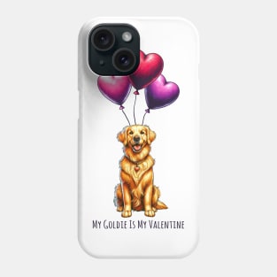 My Golden Retriever Is My Valentine Phone Case