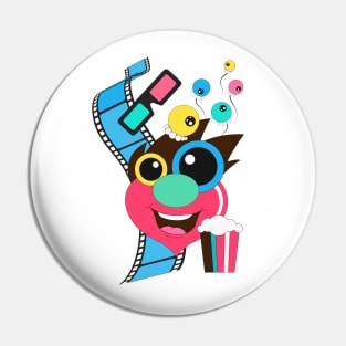 Cool cartoon face Pin