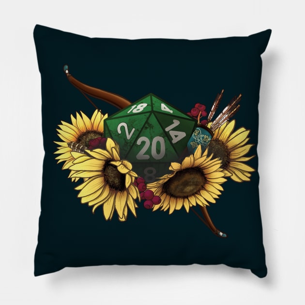 Ranger D20 Pillow by CrowleyCreations