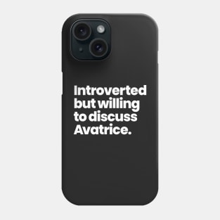 Introverted but willing to discuss Avatrice - Warrior Nun Phone Case