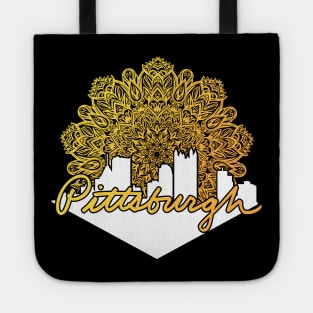 Pittsburgh Mandala Skyline Tote