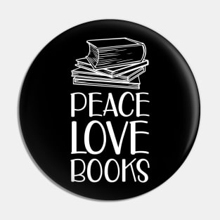 Book - Peace love books w Pin