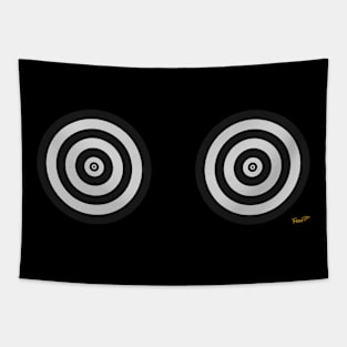 Black & White Circles Double Tapestry